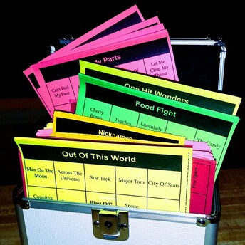 Music Bingo Live game cards
